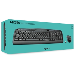 Logitech Desktop MK330 Wireless Black - US Layout