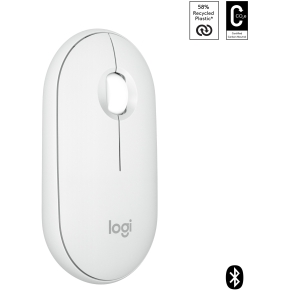 Logitech Pebble M350s Wireless Tonal White