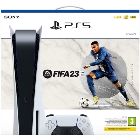 Sony PlayStation 5 Disc Edition inkl. FIFA 23 black white