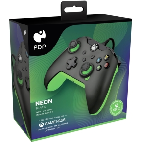 PDP Controller kabelgebunden Neon Black XBOX Series X