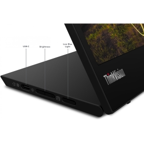 39,5cm/ 15,6 (1920x1080) Lenovo ThinkVision M15 Portable 16:9 6ms IPS 2x USB-C FullHD Raven Black