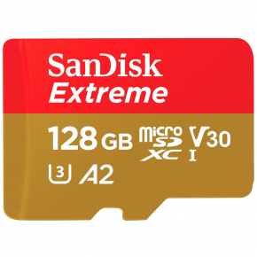 CARD 128GB SanDisk Extreme microSDXC 190MB/s +Adpater