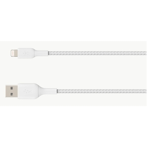 Belkin Lightning Lade/Sync Kabel ummantelt mfi 1m weiß