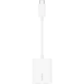 Belkin RockStar USB-C Audio- und Ladeadapter, weiß