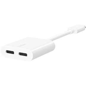 Belkin RockStar USB-C Audio- und Ladeadapter, weiß