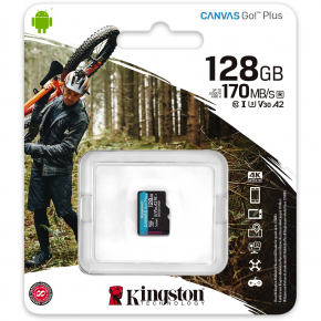 CARD 128GB Kingston Canvas Go! Plus microSDXC 170MB/s