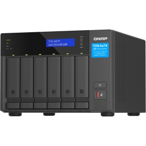 QNAP TVS-H674-I5-32G 6-bay QuTS hero NAS Intel Core i5-12400 6-core/12-thread up to 4,6GHz 32GB SO-DIMM