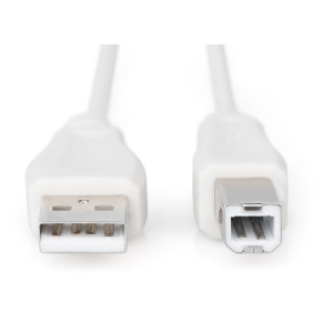DIGITUS USB 2.0 Anschlusskabel Typ A -B St/St 1.8m, be