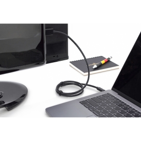 DIGITUS USB C Adapterkabel Typ C -HDMI A 4K St/St 2.0m, sw