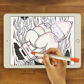 Logitech Crayon Digitaler Pencil Intense Sorbet