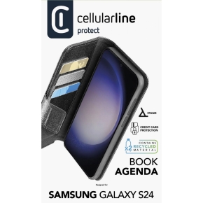 Cellularline Book Agenda 2 Case fr Samsung S24 Black