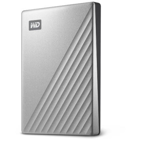 2,5 WD My Passport Ultra 2TB Silver USB-C/USB3.0 HDD 6,4cm 2,5Zoll Metal finish RTL portable extern