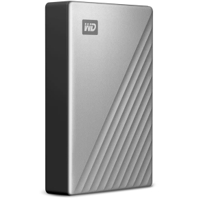 2,5 WD My Passport Ultra Mac 6TB Silver USB-C/USB3.0 HDD 6,35cm 2,5Zoll Metal finish RTL portable external