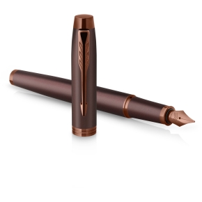 PARKER Füller IM Monochrome Burgundy PVD M Blau Geschenkbox