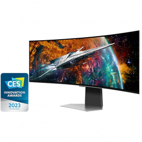 124cm/49 (5120x1440) Samsung Odyssey OLED G9 S49CG954SU UWQHD 240Hz curved 0,03ms 2xUSB-C MiniDP MicroHDMI HDMI LS Silver