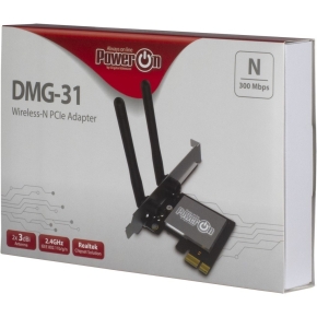 Inter-Tech DMG-31 Eingebaut WLAN - PCI Express - Wi-Fi 4 (802.11n) - 300 Mbit/s - kabellos