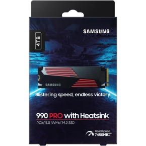 M.2 4TB Samsung 990 PRO Heatsink NVMe PCIe 4.0 x 4 retail