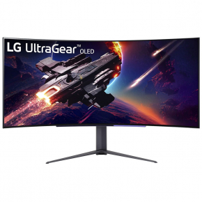 114,3cm/45 (3440x1440) LG UltraGear 45GR95QE-B 21:9 WQHD OLED Curved Gaming 240Hz 0,03ms HDR10 HDMI DP USB Black