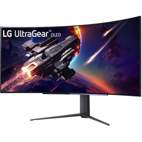 114,3cm/45 (3440x1440) LG UltraGear 45GR95QE-B 21:9 WQHD OLED Curved Gaming 240Hz 0,03ms HDR10 HDMI DP USB Black