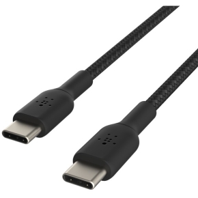 Belkin geflochtenes USB-C / USB-C-Kabel 0,15m, schwarz