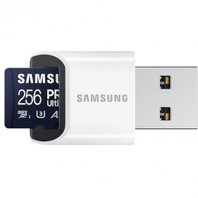 CARD 256GB Samsung PRO Ultimate microSDXC 200MB/s + USB-Kartenleser