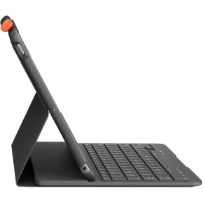 Logitech Slim Folio Bluetooth Tastatur und Schutzhülle iPad 7./8. Generation grey QWERTZ DE