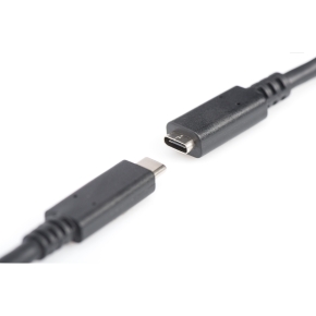 DIGITUS USB 2.0 Verlängerungskabel Typ C -C St/Bu 1.5m, sw