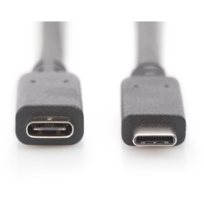 DIGITUS USB 2.0 Verlängerungskabel Typ C -C St/Bu 2.0m, sw