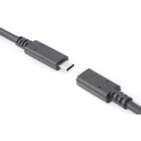 DIGITUS USB 2.0 Verlängerungskabel Typ C -C St/Bu 2.0m, sw