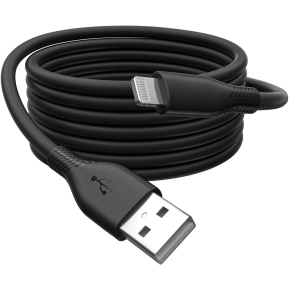 DIGITUS USB 2.0 Kabel Typ A-Lightning Silikon 0,5m MFI schwa