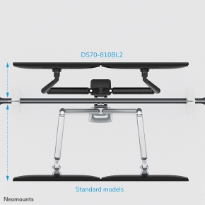 Neomounts DS70-810BL2 Tischhalterung für 17-32 Bildschirme - Schwarz