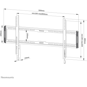 Neomounts WL30-550BL18 Wandhalterung für 43-86 Bildschirme 70KG