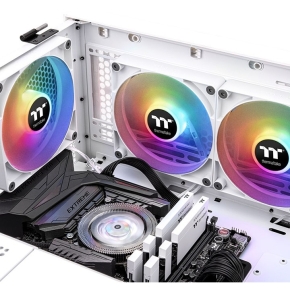 120mm Thermaltake CT120 ARGB Sync PC Cooling Fan White 500-2000rpm - 2Pack