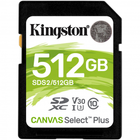 CARD 512GB Kingston Canvas Select Plus SDXC 100MB/s
