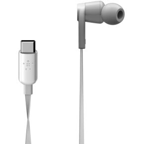 Belkin Rockstar In-Ear Kopfhörer mit USB-C Connector, weiß