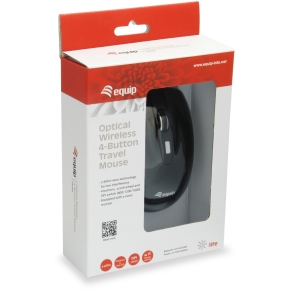 Equip Optische Maus USB Desktop Rechts-Linkshänder 1.35m sw