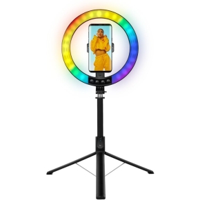 Logilink Smartphone-Ringlicht m.Selfie-Stick-Stativ.DM 20cm