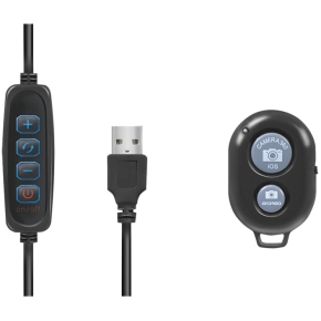 Logilink Smartphone-Ringlicht-Stativ m. Fernauslöser.DM 25cm