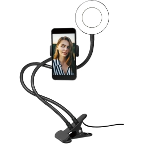 Logilink Smartphone-Ringlicht-Klemmhalterung. DM 8.5cm