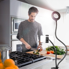 Logilink Smartphone-Ringlicht-Klemmhalterung. DM 8.5cm