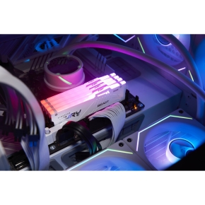 KINGSTON 64GB 6000MT/s DDR5 CL30 DIMM Kit of 2 FURY Beast White RGB EXPO