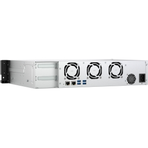 QNAP TS-855eU-8G 8-bay short depth rackmount NAS Intel Atom C5125 8C 2.8GHz 8GB RAM 2x2.5GbE 2xM.2 2280 2xPCIe Gen3 PSU