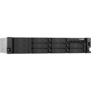 QNAP TS-855eU-8G 8-bay short depth rackmount NAS Intel Atom C5125 8C 2.8GHz 8GB RAM 2x2.5GbE 2xM.2 2280 2xPCIe Gen3 PSU