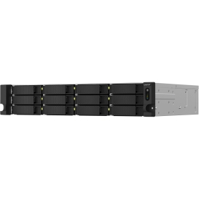 QNAP TS-1264U-RP-8G 2U 12-Bay rackmount NAS Intel Celeron N5095 quad-core 8GB onboard not expandable 12x3.5/2.5 SATA 2x300W r PSU