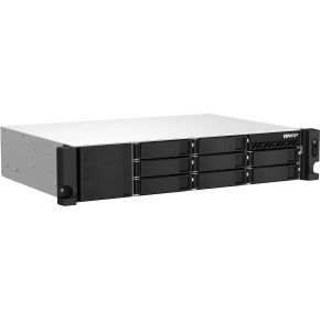 QNAP TS-864eU-RP-8G 2U 8-bay short depth 30,48cm 12Zoll rackmount NAS Intel Celeron N5095 quad-core 8GB 8x3.5/2.5 SATA 2x300W r PSU