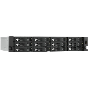 QNAP TL-R1200PES-RP 12-bay 2U rackmount PCIe interface SATA JBOD expansion enclosure 6,35/8,89cm 2,5/3,5Zoll