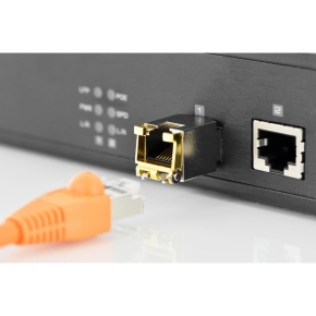 DIGITUS Mini GBIC Kupfer SFP Modul. 10 Gbps. RJ45
