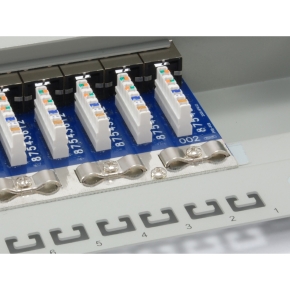 Equip Patchpanel 16x RJ45 Cat6 19 FTP 1HE ISO/IEC hellgrau