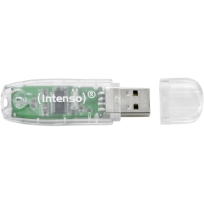 STICK 32GB USB 2.0 Intenso Rainbow Line Transparent