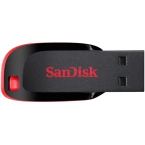 STICK 16GB USB 2.0 SanDisk Cruzer Blade Black/Red